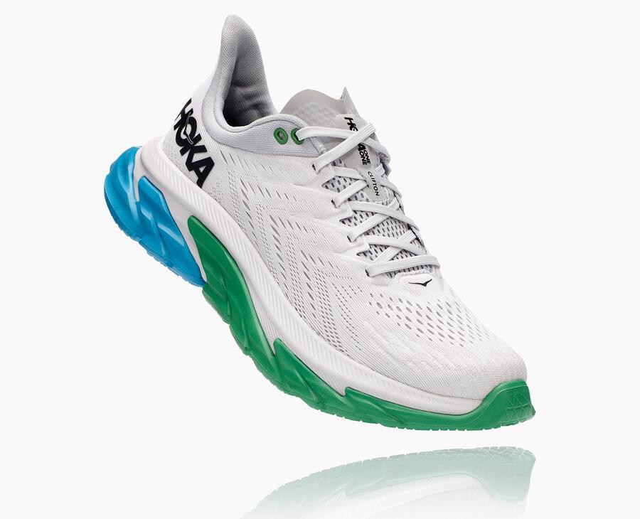 Hoka One One Running Shoes Mens White - Clifton Edge - 48019UHRP